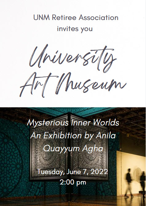 flyer for the june 22 retiree event at the art museum